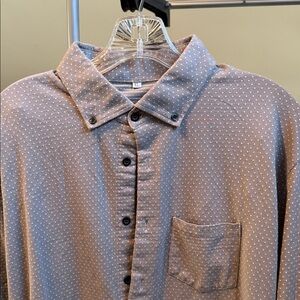 State and Liberty Tan / Gray Button-Up Shirt